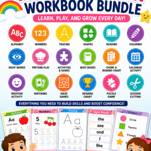 Kindergarten Workbook Bundle