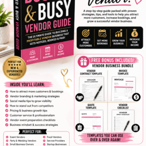 Booked & Busy Vendor Guide