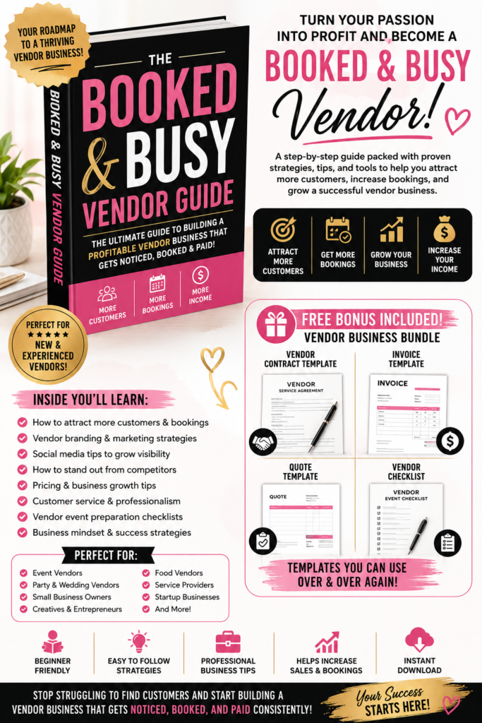 Booked & Busy Vendor Guide